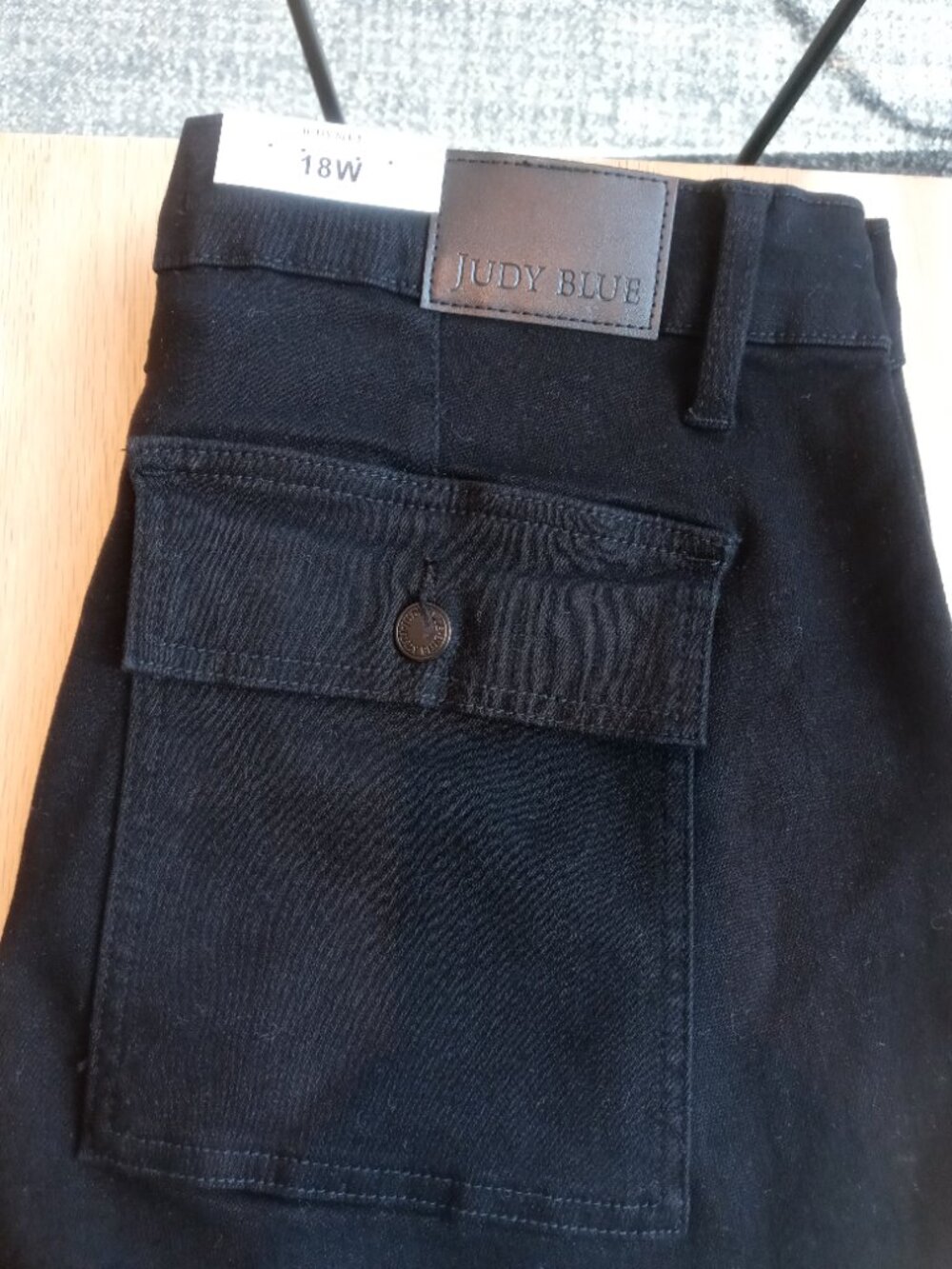 NWT JUDY BLUE plus jogger denim pants in black (18W) - Picture 13 of 15